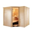 Sauna ad angolo con porta in vetro - Polaris | Sunrise & Spa