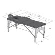 Lettino estetista portatile in legno | Sunrise & Spa