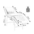 Table de massage fixe pour épilation et pédicure | SUNRISE | Fournitures pour esthéticienne