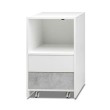 Cassettiera MADDY2 con 3 cassetti in legno bianco e rovere | Sunrise & Spa