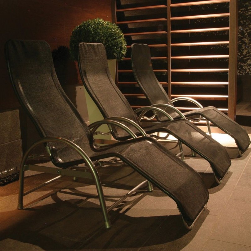Enipate 2 Cuscini Per Chaise Longue Da Esterno 40x15 Cm | Resistenti All'Acqua Con Cinghie Elastiche Regolabili | Federe Con Cerniera Lavabili